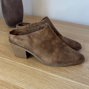 RAMPAGE Brown Suede Women's Mules